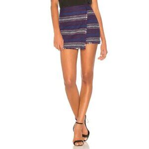 Joie Genae Fringe Wrap Mini Skirt
